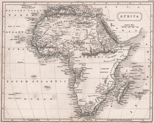 Africa map 1831